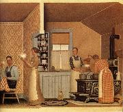 Grant Wood The Thresher-s supper china oil painting reproduction